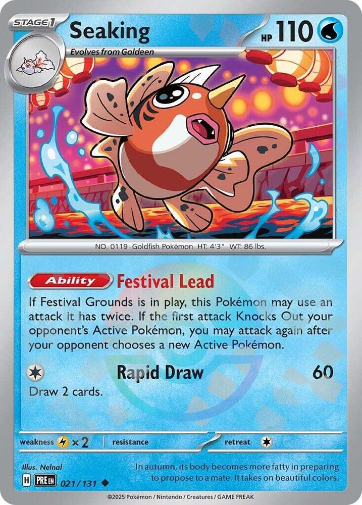 Seaking (021/131) (Poke Ball Pattern) [Scarlet & Violet: Prismatic Evolutions] | Tabernacle Games
