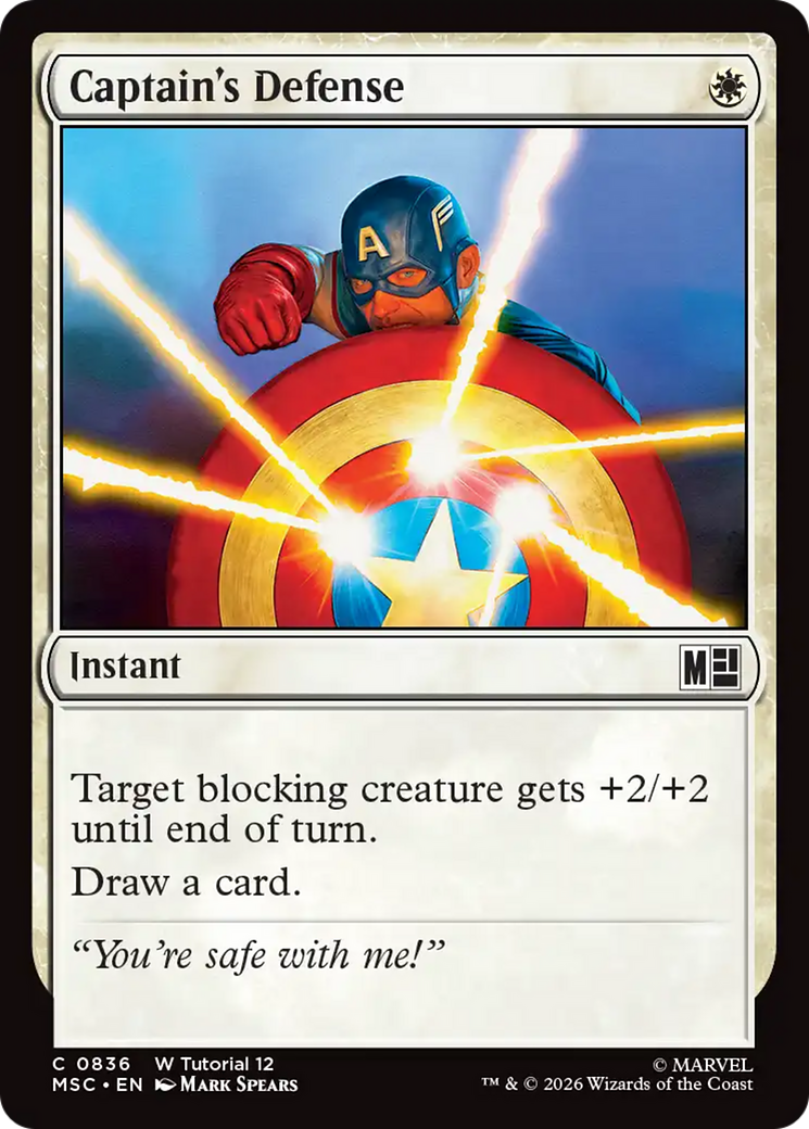 Captain's Defense (0836) [Marvel Super Heroes Commander] | Tabernacle Games