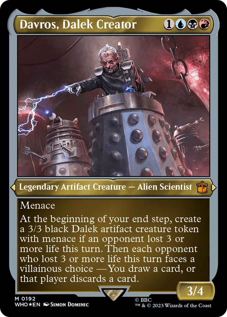 Davros, Dalek Creator (Display Commander) - Thick Stock [Doctor Who] | Tabernacle Games