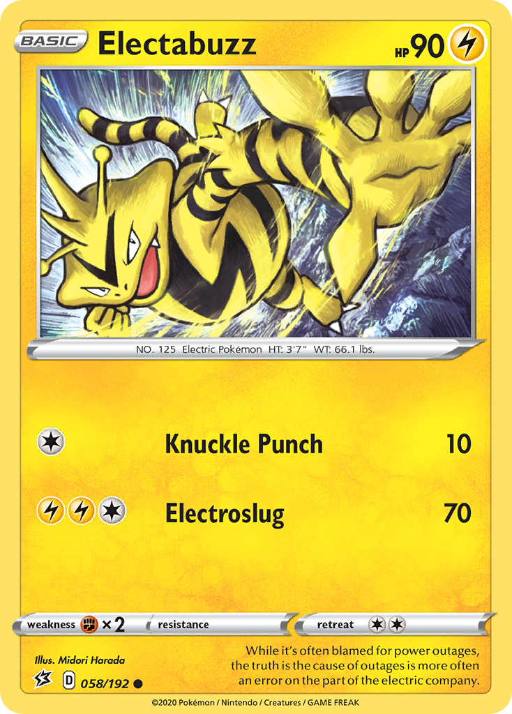 Electabuzz (058/192) [Sword & Shield: Rebel Clash] | Tabernacle Games