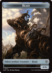 Construct // Beast (0011) Double-Sided Token [Aetherdrift Tokens] | Tabernacle Games