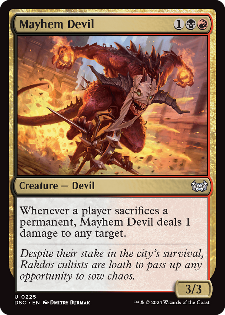 Mayhem Devil [Duskmourn: House of Horror Commander] | Tabernacle Games