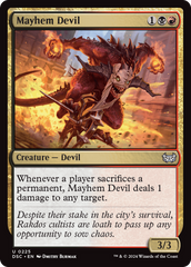 Mayhem Devil [Duskmourn: House of Horror Commander] | Tabernacle Games