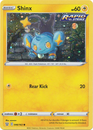 Shinx (046/163) (Cosmos Holo) [Sword & Shield: Battle Styles] | Tabernacle Games