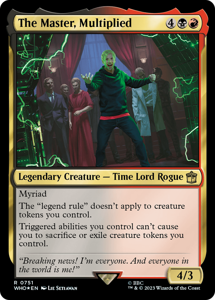 The Master, Multiplied (Surge Foil) [Doctor Who] | Tabernacle Games
