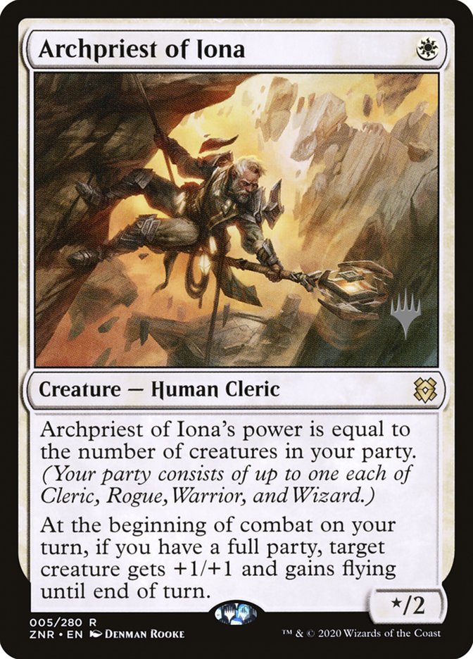 Archpriest of Iona (Promo Pack) [Zendikar Rising Promos] | Tabernacle Games