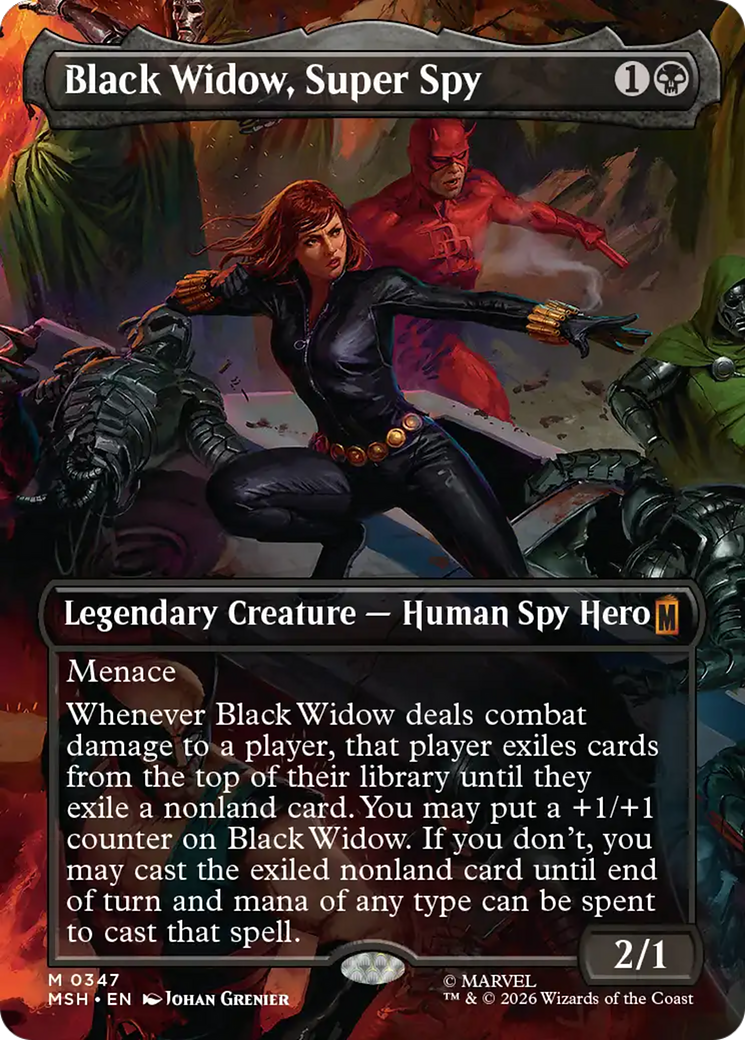 Black Widow, Super Spy (Borderless) (0347) [Marvel Super Heroes] | Tabernacle Games