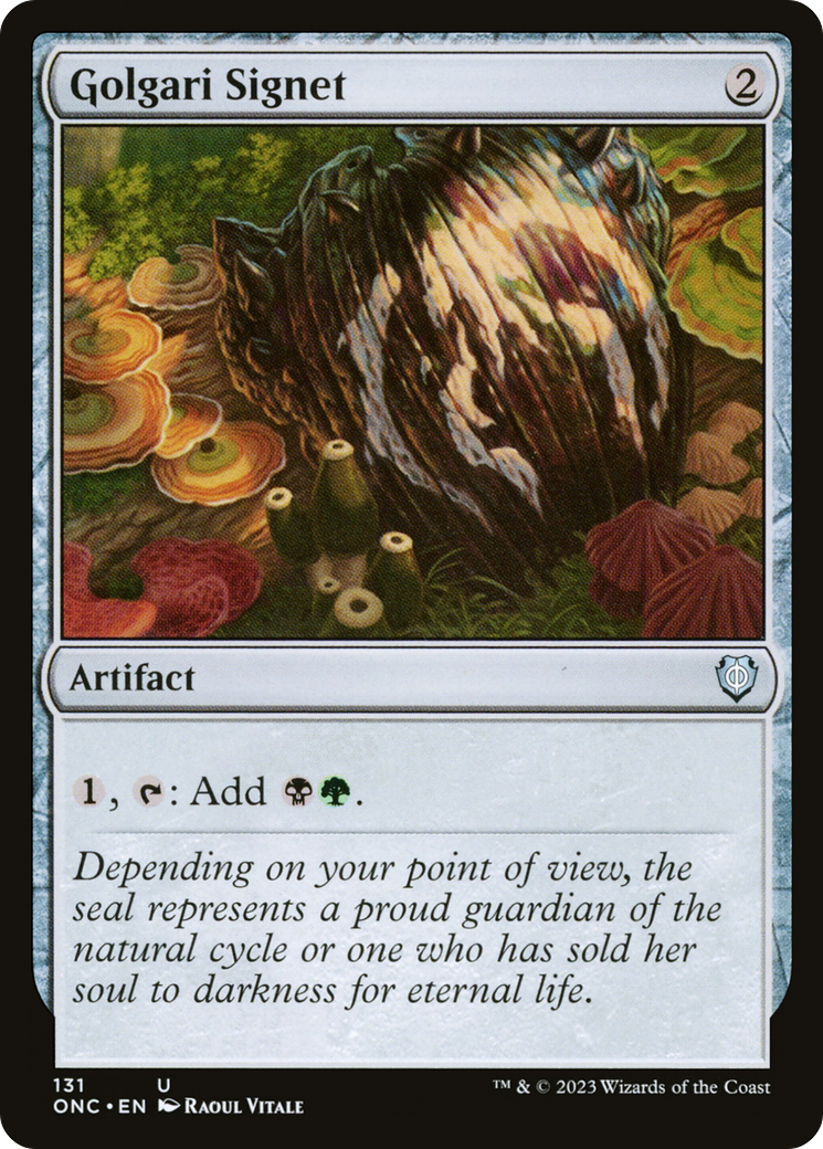 Golgari Signet [Phyrexia: All Will Be One Commander] | Tabernacle Games