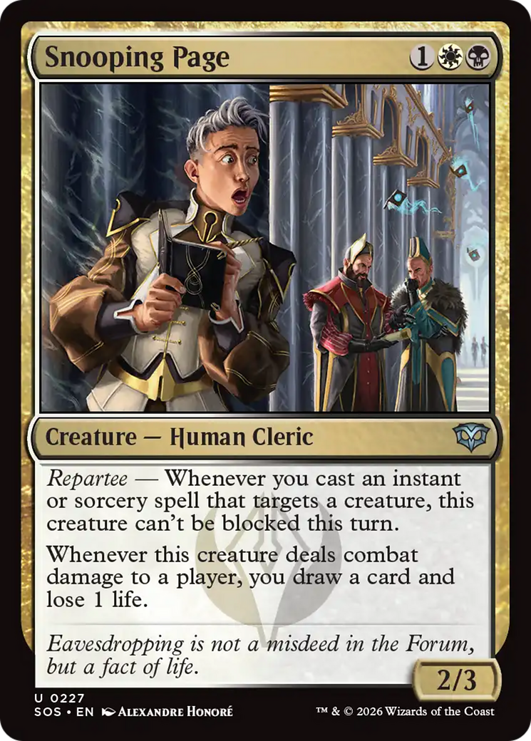 Snooping Page [Secrets of Strixhaven] | Tabernacle Games