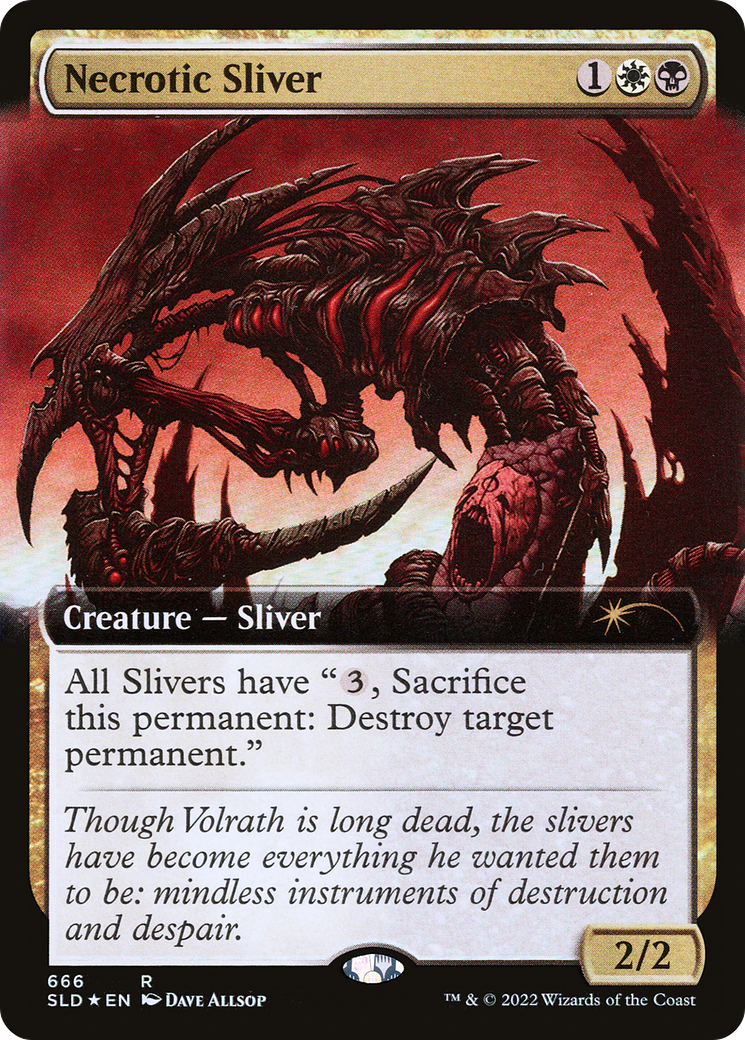 Necrotic Sliver (Extended Art) [Secret Lair Drop Promos] | Tabernacle Games