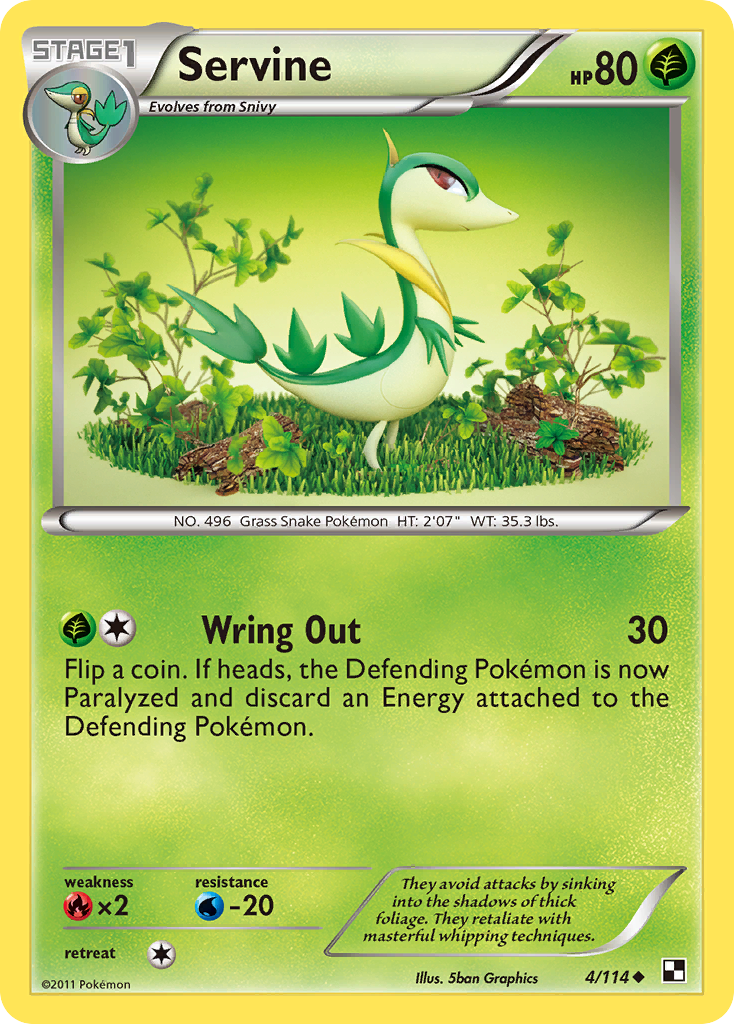 Servine (4/114) [Black & White: Base Set] | Tabernacle Games