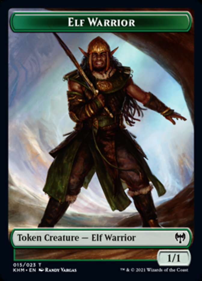 Elf Warrior Token [Kaldheim Tokens] | Tabernacle Games