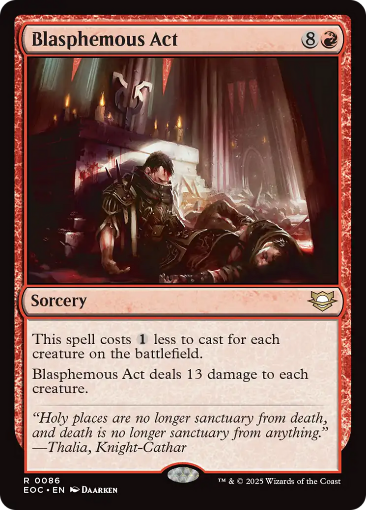 Blasphemous Act [Edge of Eternities Commander] | Tabernacle Games