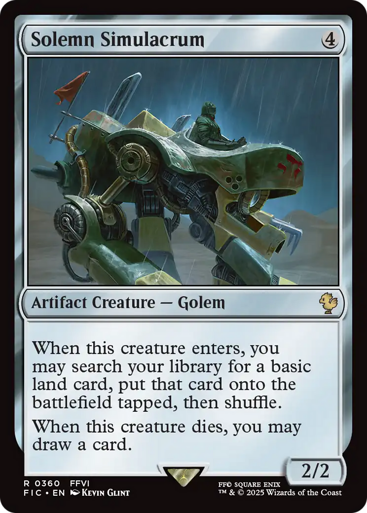 Solemn Simulacrum [FINAL FANTASY Commander] | Tabernacle Games
