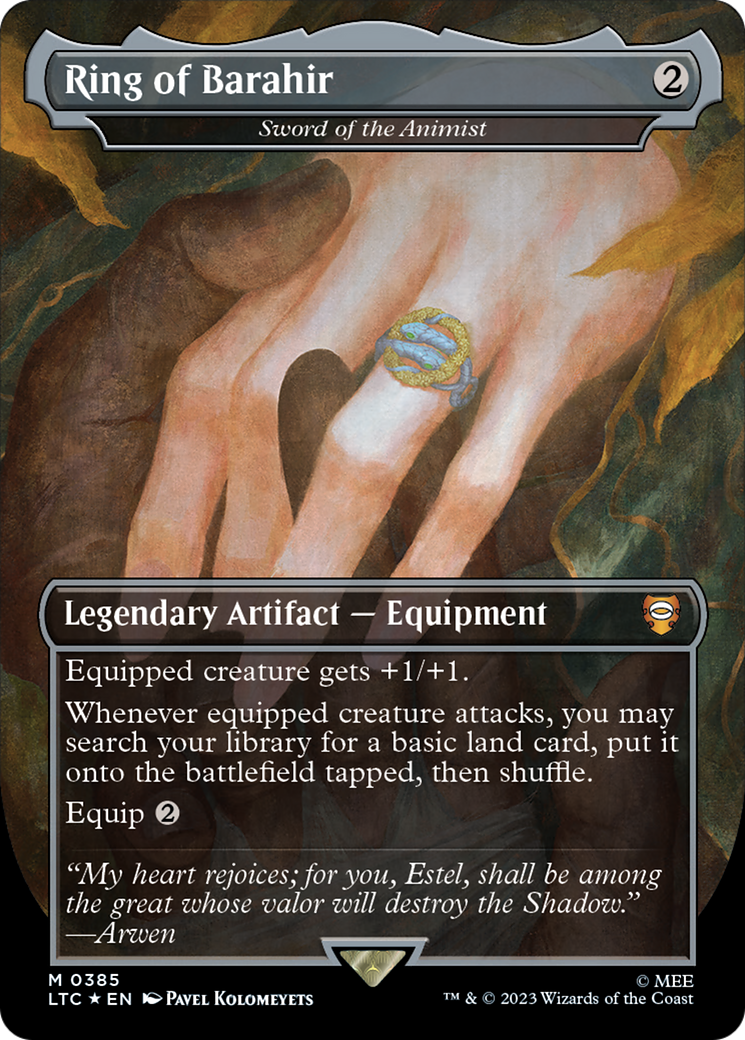 Ring of Barahir - Sword of the Animist (Surge Foil Realms and Relics) [The Lord of the Rings: Tales of Middle-Earth Commander] | Tabernacle Games
