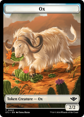 Mercenary // Ox Double-Sided Token [Outlaws of Thunder Junction Tokens] | Tabernacle Games
