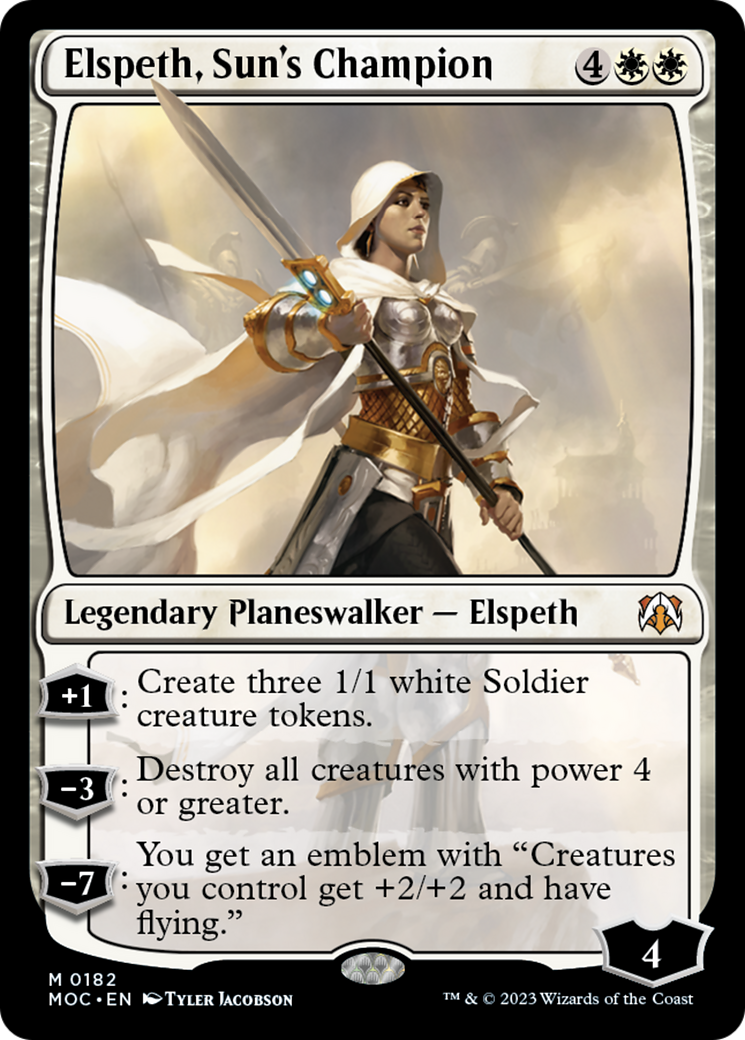 Elspeth, Sun's Champion [March of the Machine Commander] | Tabernacle Games