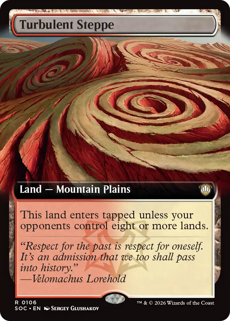 Turbulent Steppe (Extended Art) [Secrets of Strixhaven Commander] | Tabernacle Games