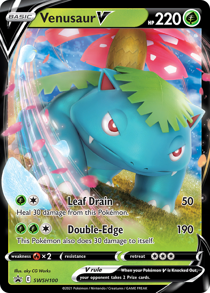 Venusaur V (SWSH100) [Sword & Shield: Black Star Promos] | Tabernacle Games