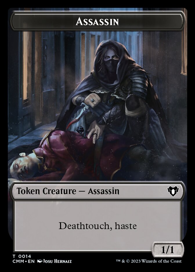Eldrazi Scion // Assassin Double-Sided Token [Commander Masters Tokens] | Tabernacle Games