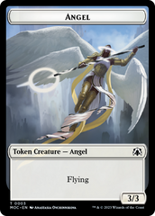Angel (3) // Demon Double-Sided Token [March of the Machine Commander Tokens] | Tabernacle Games