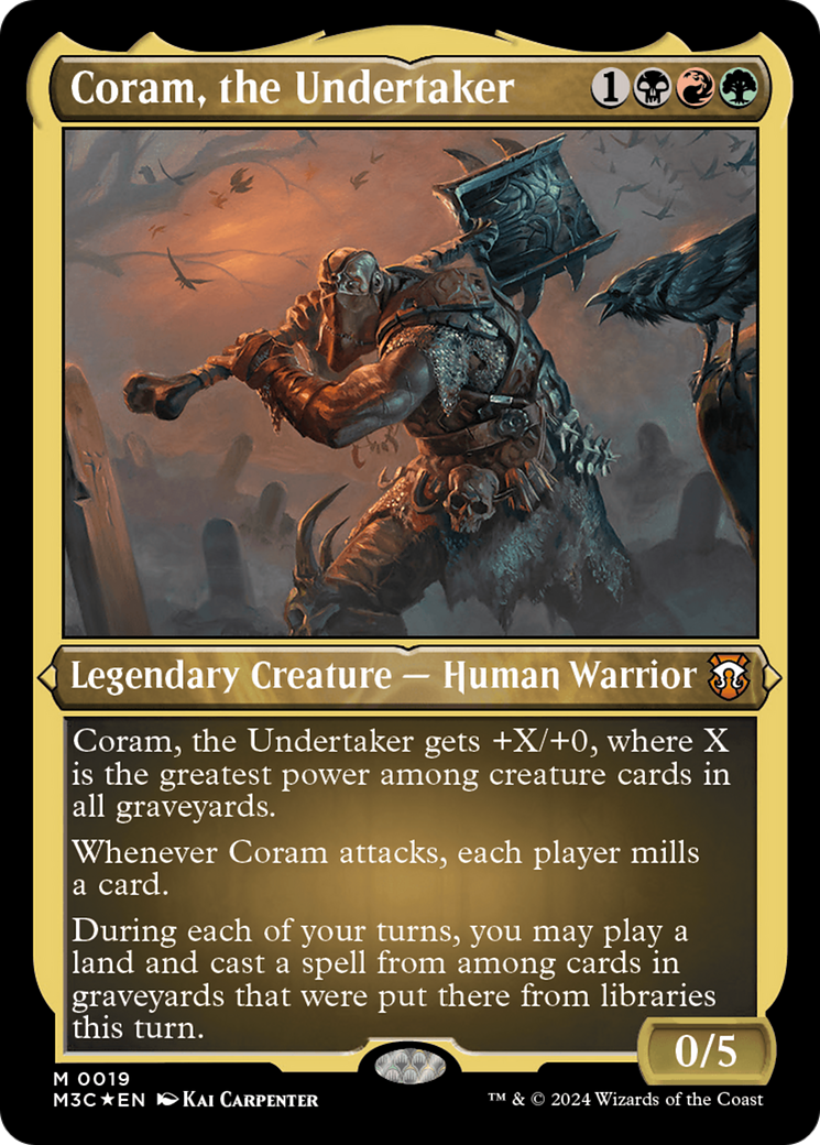 Coram, the Undertaker (Foil Etched) [Modern Horizons 3 Commander] | Tabernacle Games