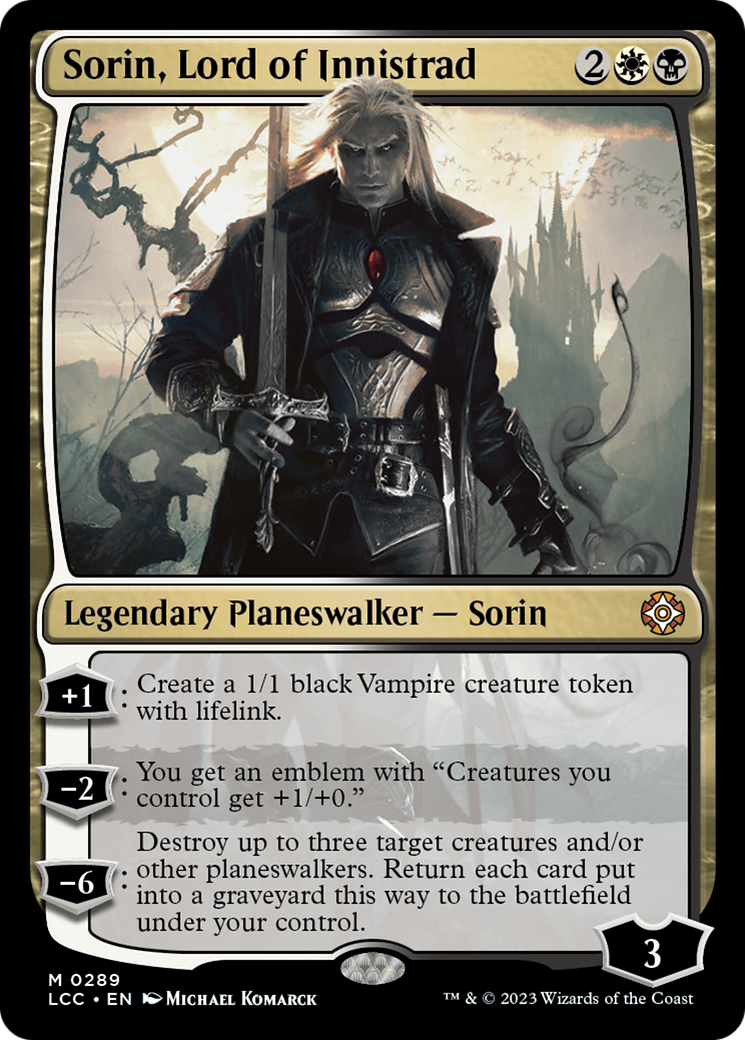 Sorin, Lord of Innistrad [The Lost Caverns of Ixalan Commander] | Tabernacle Games