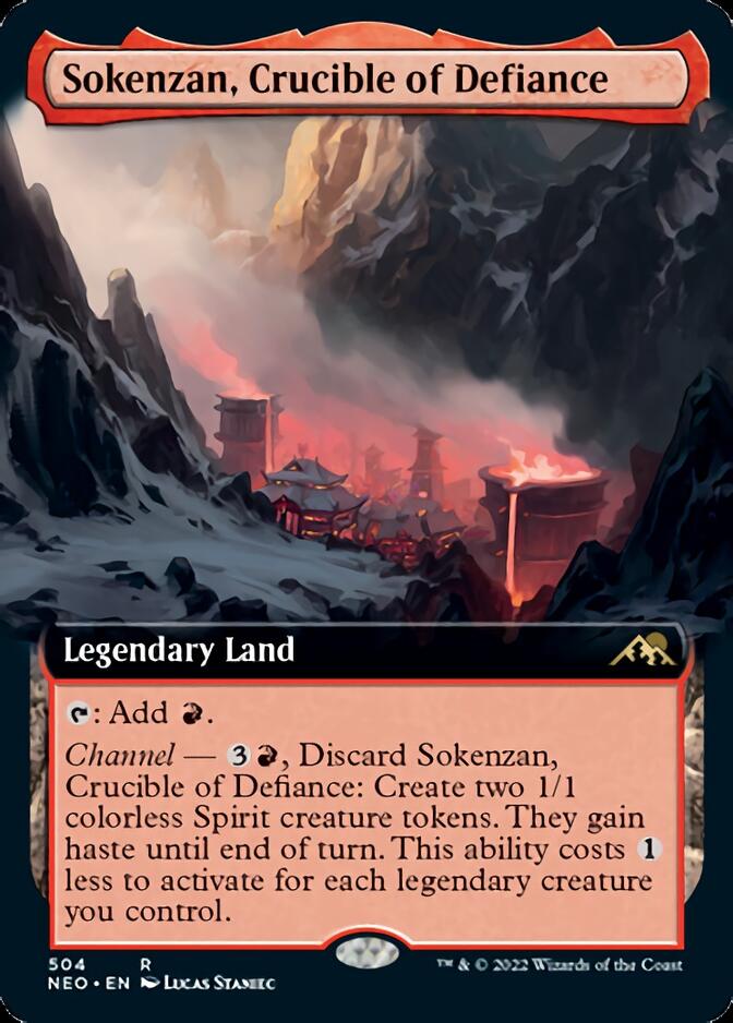 Sokenzan, Crucible of Defiance (Extended Art) [Kamigawa: Neon Dynasty] | Tabernacle Games