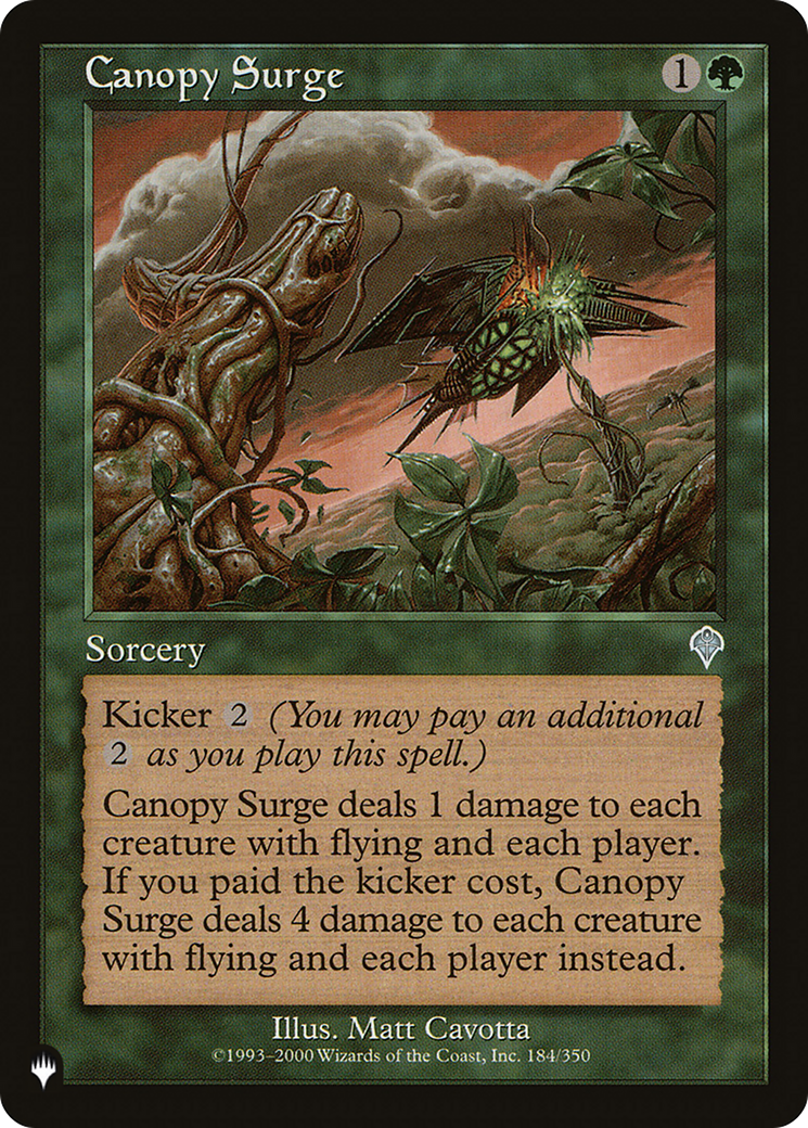 Canopy Surge [The List] | Tabernacle Games