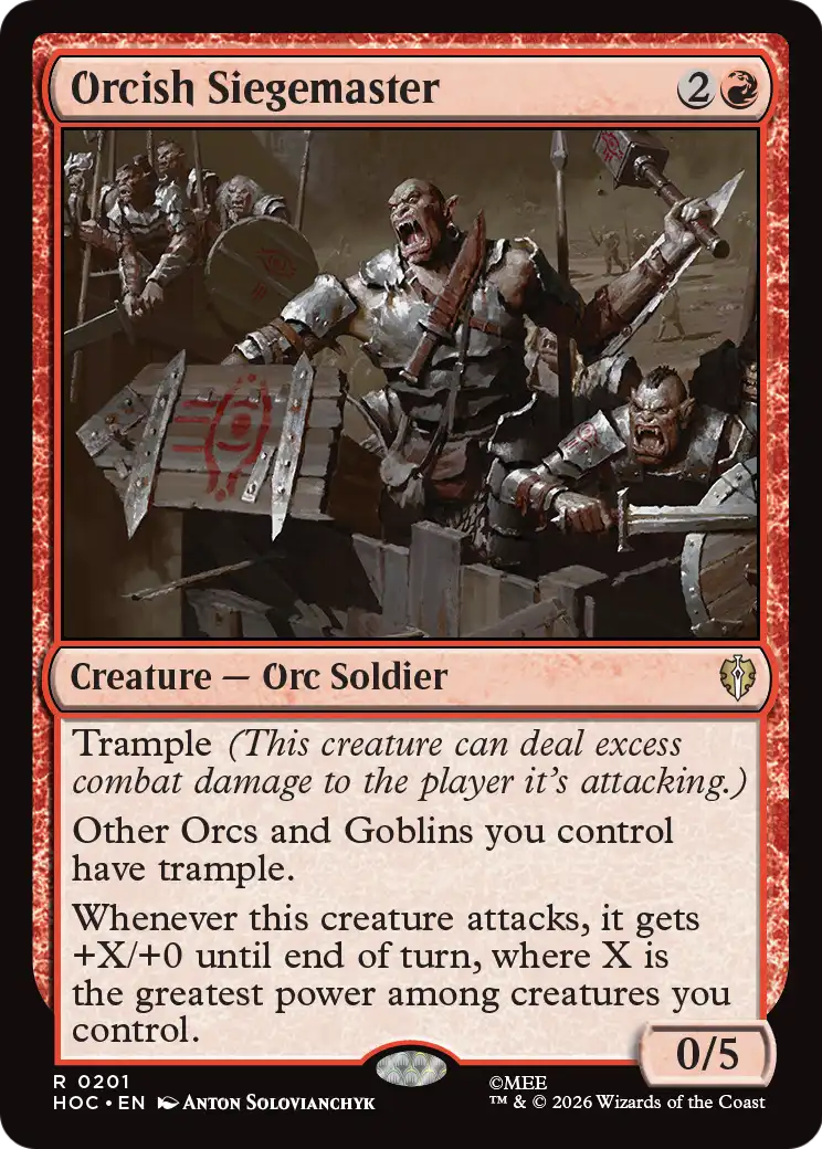Orcish Siegemaster [The Hobbit: Eternal-Legal] | Tabernacle Games