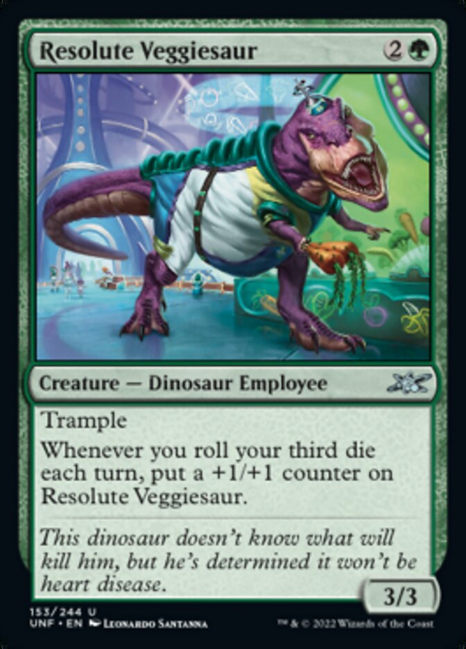 Resolute Veggiesaur [Unfinity] | Tabernacle Games