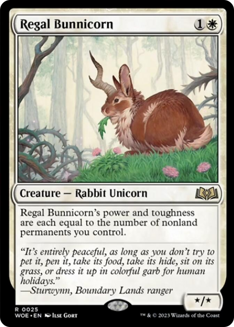 Regal Bunnicorn [Wilds of Eldraine] | Tabernacle Games