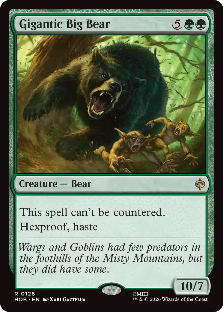 Gigantic Big Bear [The Hobbit] | Tabernacle Games