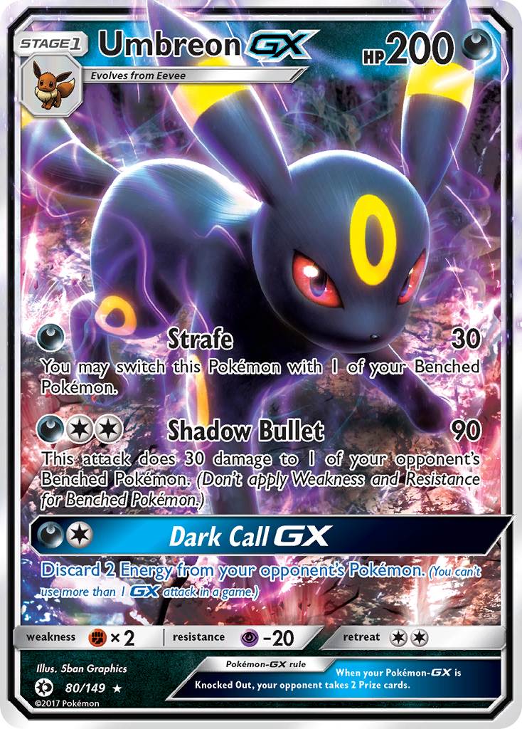 Umbreon GX (80/149) [Sun & Moon: Base Set] | Tabernacle Games