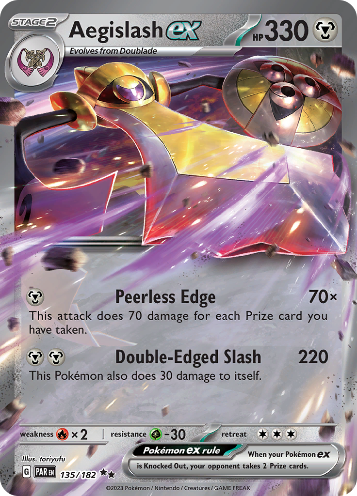 Aegislash ex (135/182) [Scarlet & Violet: Paradox Rift] | Tabernacle Games