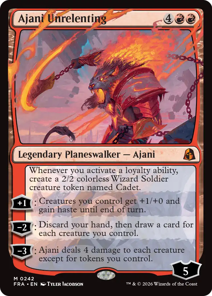 Ajani Unrelenting [Reality Fracture] | Tabernacle Games