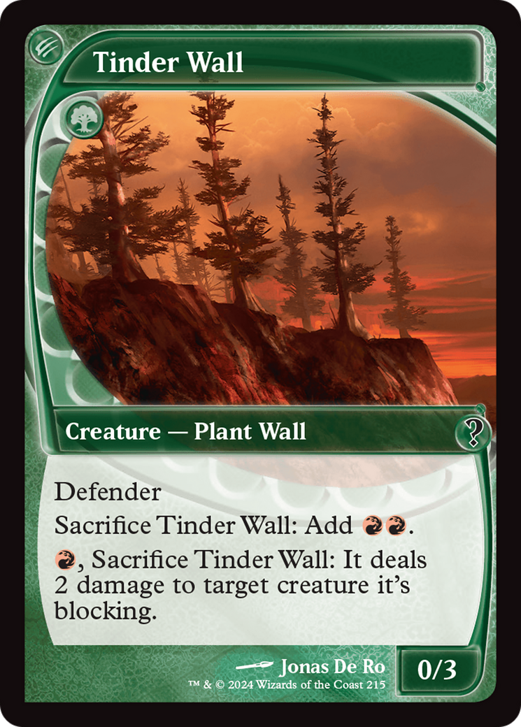 Tinder Wall (Future Sight) [Mystery Booster 2] | Tabernacle Games