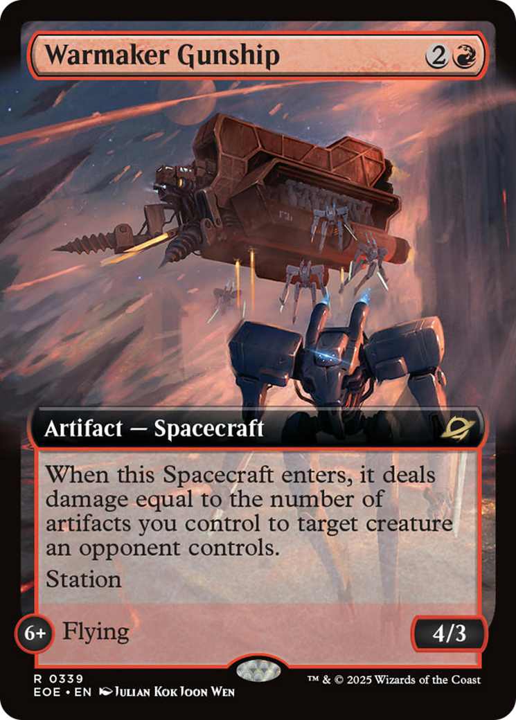 Warmaker Gunship (Extended Art) [Edge of Eternities] | Tabernacle Games