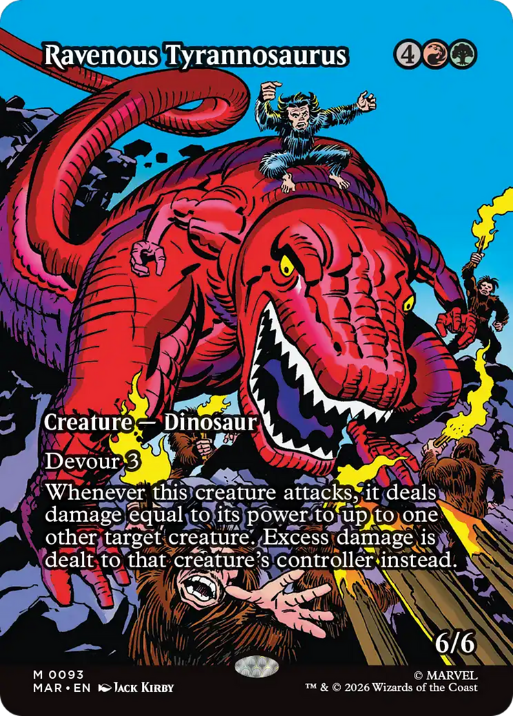 Ravenous Tyrannosaurus (Borderless) [Marvel Universe: Eternal-Legal] | Tabernacle Games