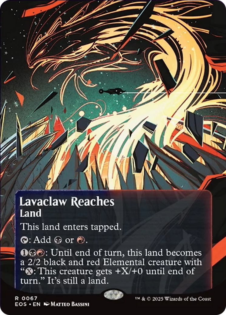 Lavaclaw Reaches (0067) (Borderless) [Edge of Eternities: Stellar Sights] | Tabernacle Games