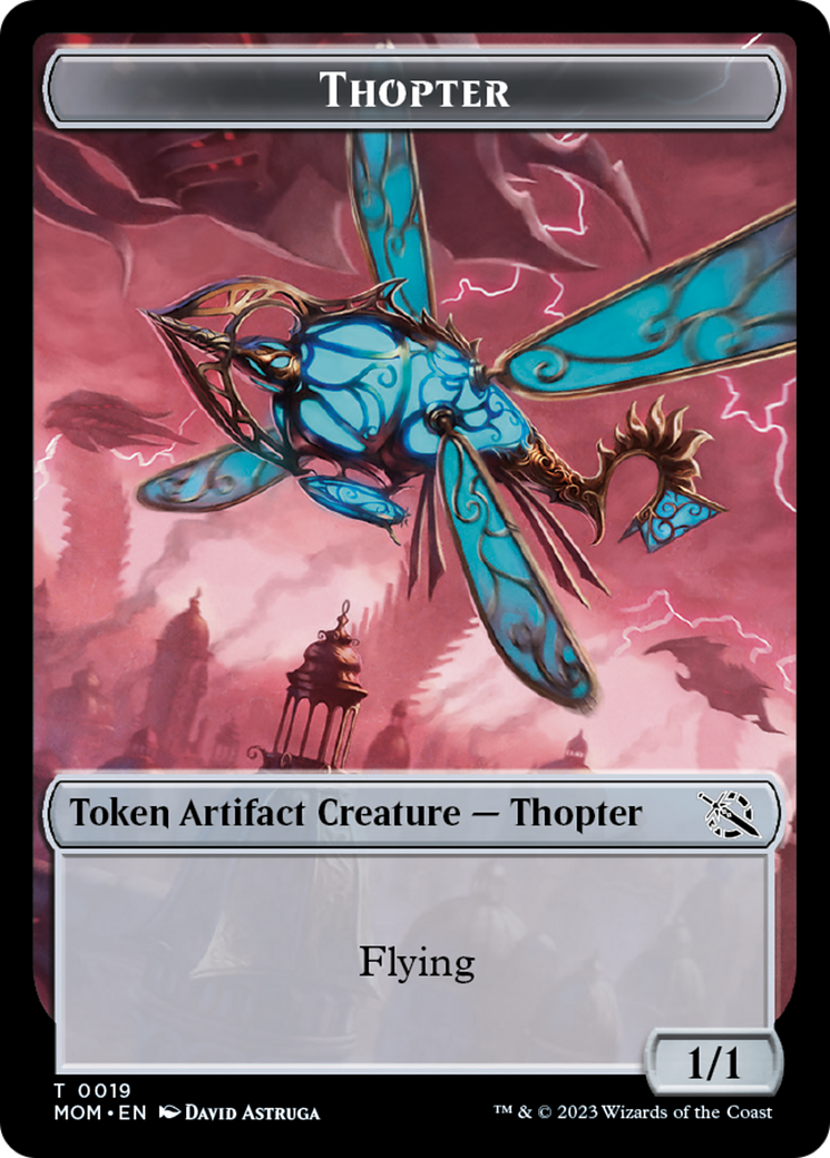 Treasure (21) // Thopter Double-Sided Token [March of the Machine Tokens] | Tabernacle Games