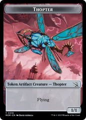 First Mate Ragavan // Thopter Double-Sided Token [March of the Machine Tokens] | Tabernacle Games