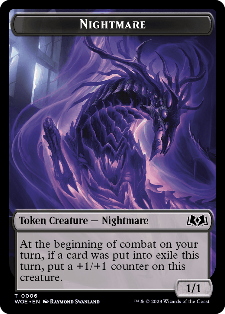 Nightmare Token [Wilds of Eldraine Tokens] | Tabernacle Games