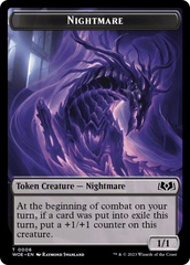 Nightmare // Food (0010) Double-Sided Token [Wilds of Eldraine Tokens] | Tabernacle Games