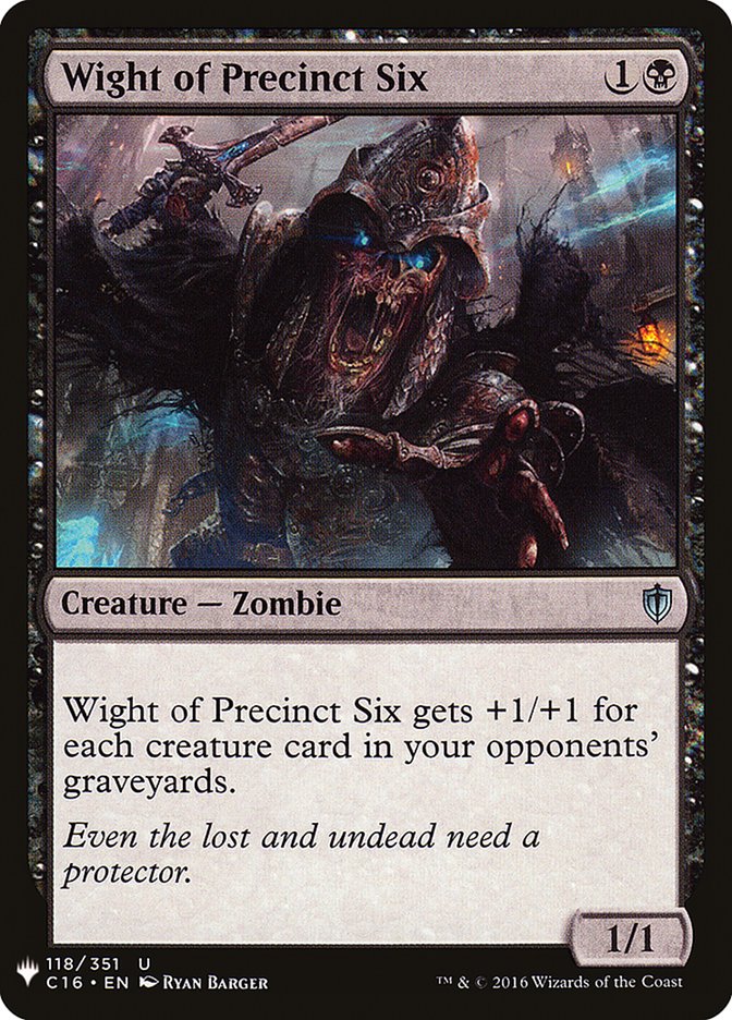 Wight of Precinct Six [Mystery Booster] | Tabernacle Games