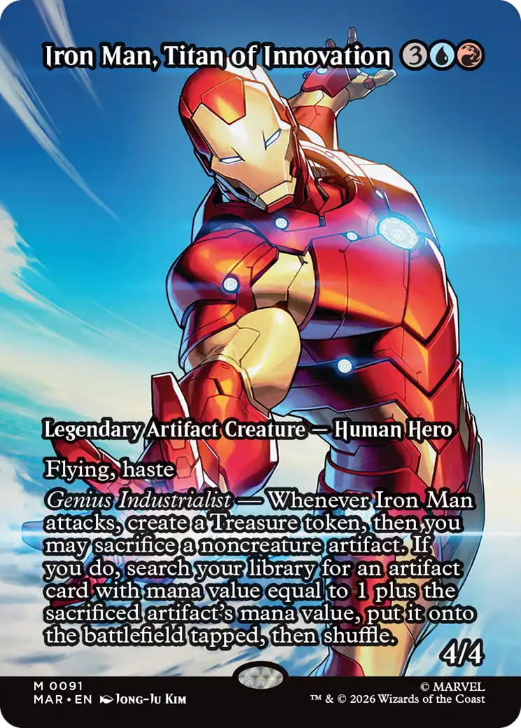 Iron Man, Titan of Innovation (Borderless) [Marvel Universe: Eternal-Legal] | Tabernacle Games