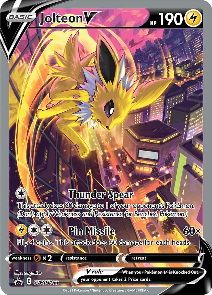 Jolteon V (SWSH183) [Sword & Shield: Black Star Promos] | Tabernacle Games