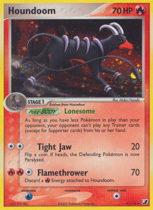 Houndoom (7/115) [EX: Unseen Forces] | Tabernacle Games