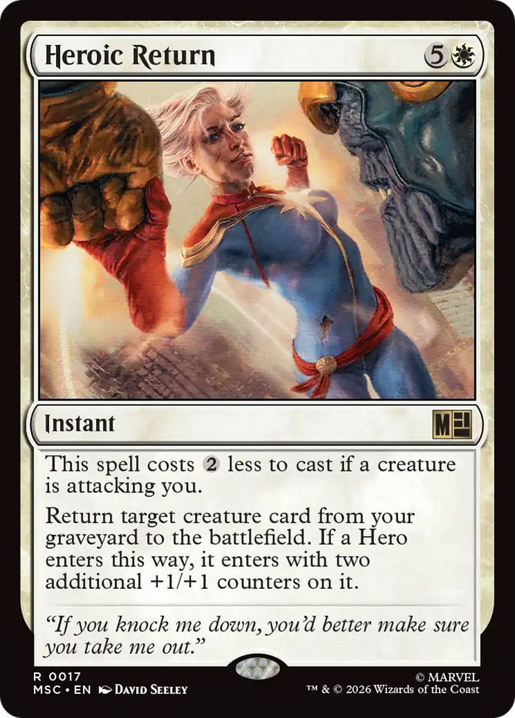 Heroic Return [Marvel Super Heroes Commander] | Tabernacle Games