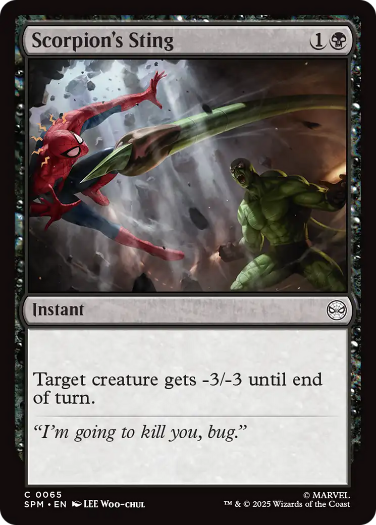 Scorpion's Sting [Marvel's Spider-Man] | Tabernacle Games
